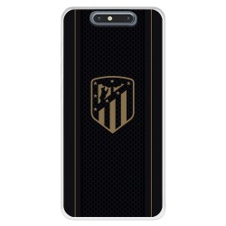 Funda para ZTE Blade V8 del Atlético de Madrid Escudo Dorado Fondo Negro  - Licencia Oficial Atlético de Madrid