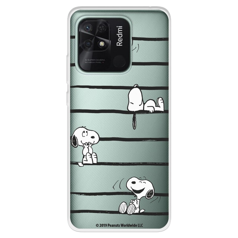 Funda para Xiaomi Redmi 10C Oficial de Peanuts Snoopy rayas - Snoopy