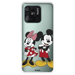 Funda para Xiaomi Redmi 10C Oficial de Disney Mickey y Minnie Posando - Clásicos Disney