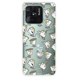 Funda para Xiaomi Redmi 10C Oficial de Disney Chip Potts Siluetas - La Bella y la Bestia