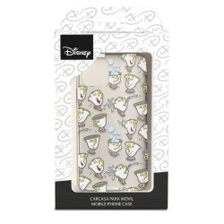 Funda para Xiaomi Redmi 10C Oficial de Disney Chip Potts Siluetas - La Bella y la Bestia