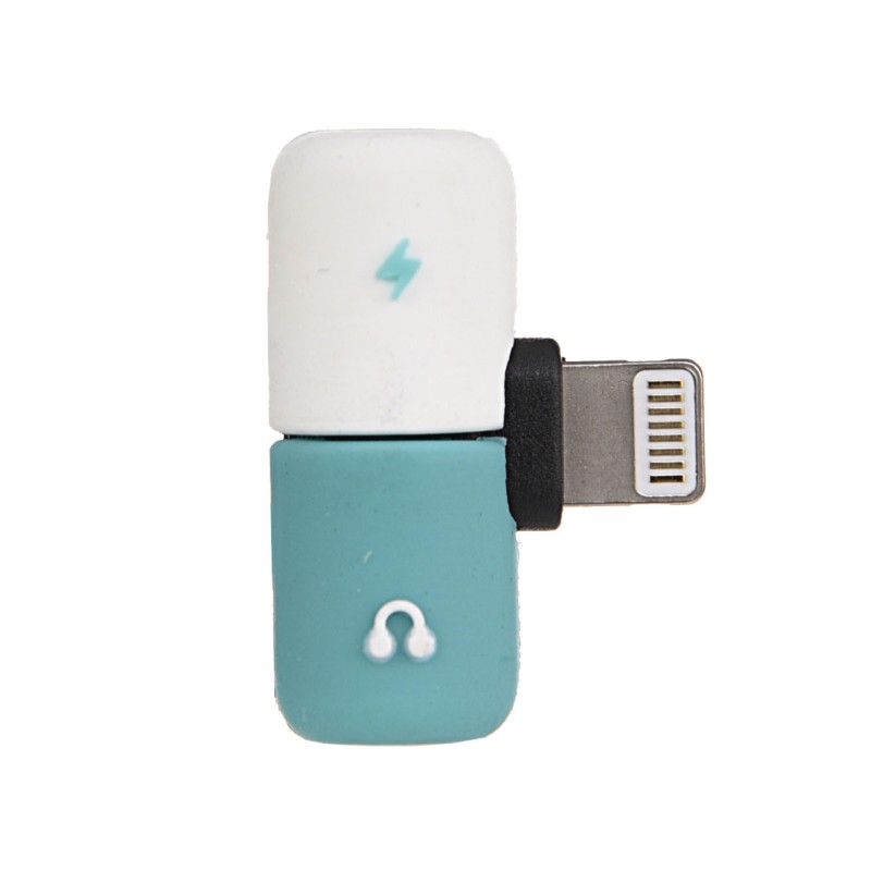 Adaptador Lightning USB - Auriculares Verde thumbnail