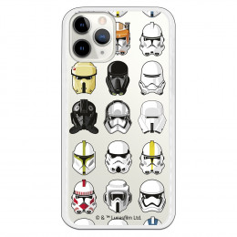 Funda para iPhone 11 Pro Oficial de Star Wars Patrón Cascos - Star Wars