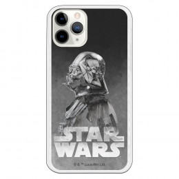 Funda para iPhone 11 Pro Oficial de Star Wars Darth Vader Fondo negro - Star Wars