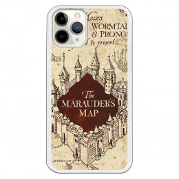 Funda para iPhone 11 Pro Oficial de Harry Potter The Marauders Map fondo - Harry Potter