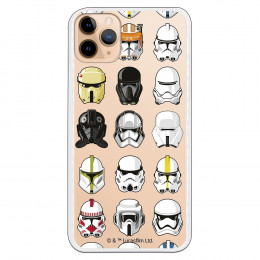 Funda para iPhone 11 Pro Max Oficial de Star Wars Patrón Cascos - Star Wars