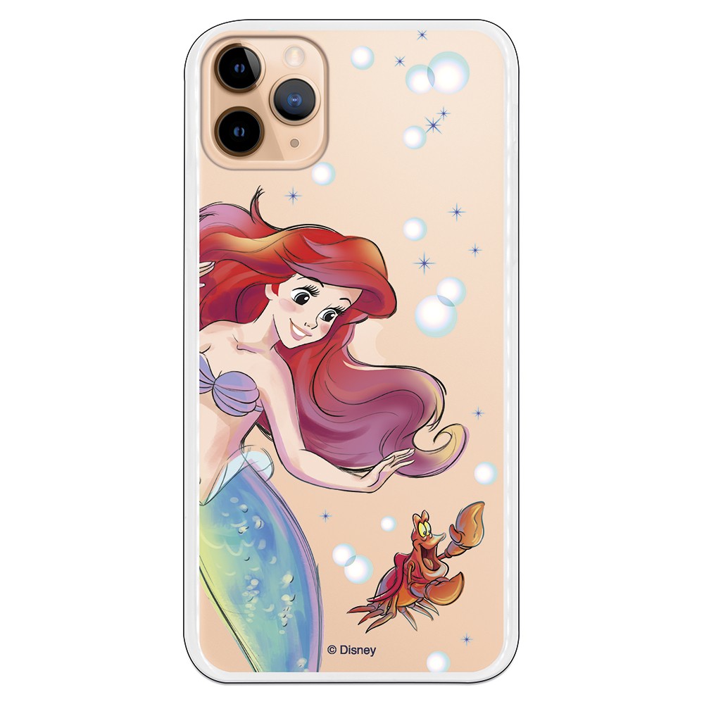 Capa para iPhone 11 Pro Max Oficial da Disney Ariel e Sebastião com  Bolinhas de Ar - A Pequena Sereia Recebe-a gratuitamente na