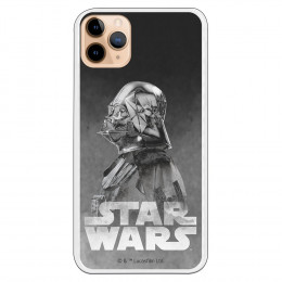 Funda para iPhone 11 Pro Max Oficial de Star Wars Darth Vader Fondo negro - Star Wars