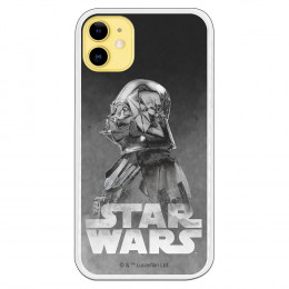 Funda para iPhone 11 Oficial de Star Wars Darth Vader Fondo negro - Star Wars