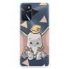 Funda para Oppo A16s Oficial de Disney Dumbo Silueta Transparente - Dumbo