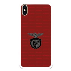 Funda para iPhone XS Max del Escudo Fondo Granate  - Licencia Oficial Benfica