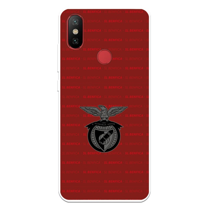 Funda para Xiaomi Mi A2 del Escudo Fondo Granate  - Licencia Oficial Benfica