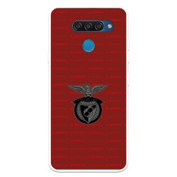 Funda para LG Q60 del Escudo Fondo Granate  - Licencia Oficial Benfica