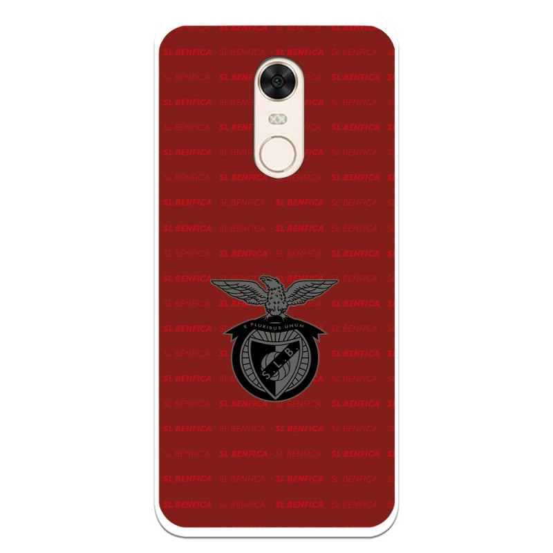 Funda para Xiaomi Redmi 5 Plus del Escudo Fondo Granate  - Licencia Oficial Benfica