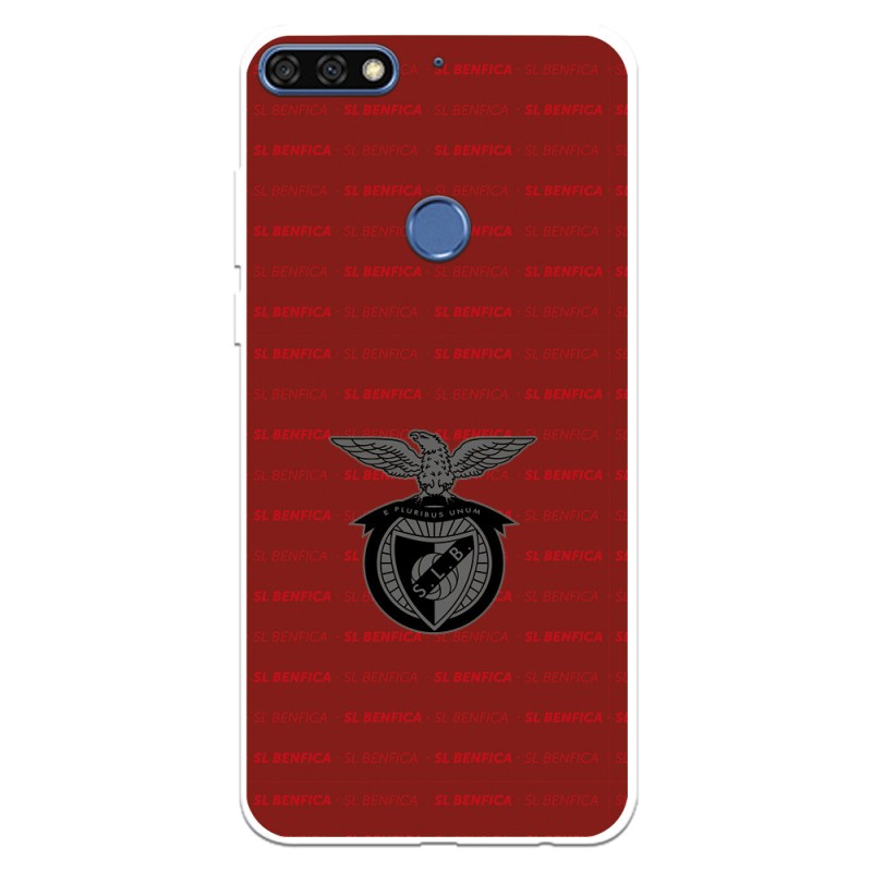 Funda para Huawei Y7 2018 del Escudo Fondo Granate  - Licencia Oficial Benfica