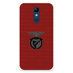 Funda para LG K11 del Escudo Fondo Granate  - Licencia Oficial Benfica