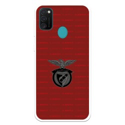 Funda para Samsung Galaxy M21 del Escudo Fondo Granate  - Licencia Oficial Benfica