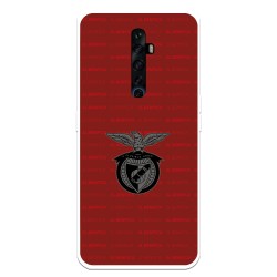 Funda para Oppo Reno2 Z del Escudo Fondo Granate  - Licencia Oficial Benfica