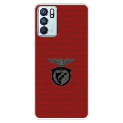 Funda para Oppo Reno6 del Escudo Fondo Granate  - Licencia Oficial Benfica