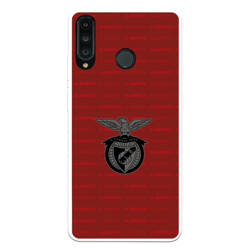 Funda para Huawei P30 Lite del Escudo Fondo Granate  - Licencia Oficial Benfica