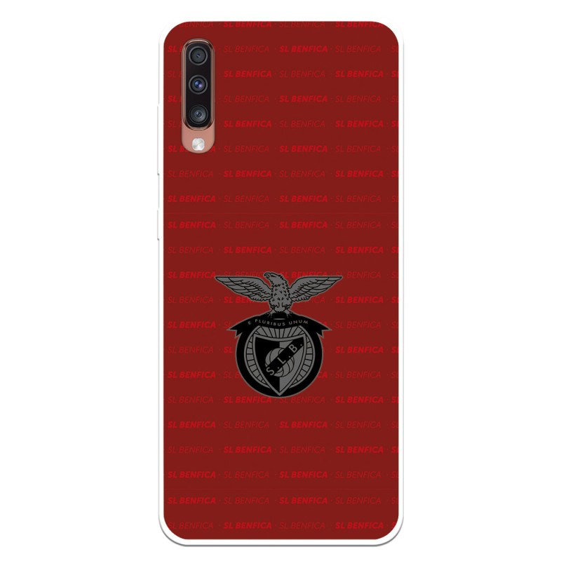 Funda para Samsung Galaxy A70 del Escudo Fondo Granate  - Licencia Oficial Benfica