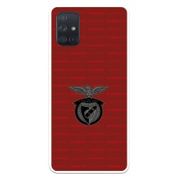 Funda para Samsung Galaxy A71 del Escudo Fondo Granate  - Licencia Oficial Benfica