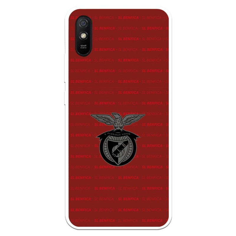 Funda para Xiaomi Redmi 9A del Escudo Fondo Granate  - Licencia Oficial Benfica