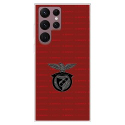 Funda para Samsung Galaxy S22 Ultra del Escudo Fondo Granate  - Licencia Oficial Benfica