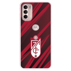 Funda para Motorola Moto G41 del Granada CF Escudo - Líneas Rojas y Negras  - Licencia Oficial Granada CF