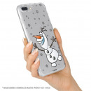 Carcasa para Motorola Moto G6 Oficial de Disney Olaf Transparente - Frozen