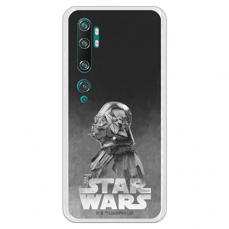 Funda para Xiaomi Mi Note 10 Oficial de Star Wars Darth Vader Fondo negro - Star Wars