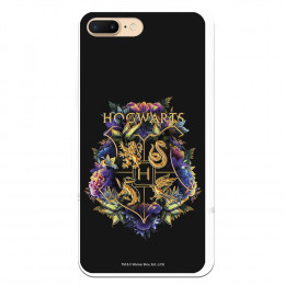 Funda para iPhone 8 Plus Oficial de Harry Potter Hogwarts Floral  - Harry Potter