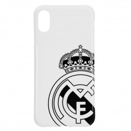 Carcasa Real Madrid Escudo Gris  para iPhone X- La Casa de las Carcasas