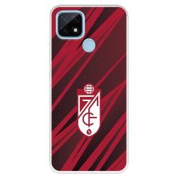 Funda para Realme C21 del Granada CF Escudo - Líneas Rojas y Negras Escudo - Líneas Rojas y Negras - Licencia Oficial Granada CF