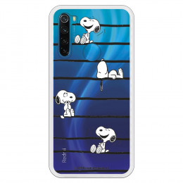 Funda para Xiaomi Redmi Note 8 Oficial de Peanuts Snoopy rayas - Snoopy