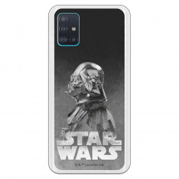 Funda para Samsung Galaxy A51 Oficial de Star Wars Darth Vader Fondo negro - Star Wars