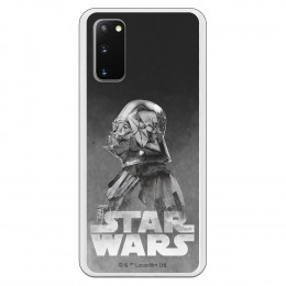 Funda para Samsung Galaxy S20 Oficial de Star Wars Darth Vader Fondo negro - Star Wars