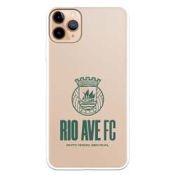 Funda para iPhone 6S Plus Oficial del Rio Ave FC Escudo Leather Case Negra - Licencia Oficial del Rio Ave FC
