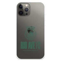 Funda para iPhone 8 Plus Oficial del Rio Ave FC Escudo Leather Case Negra - Licencia Oficial del Rio Ave FC