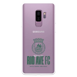 Funda para iPhone 12 Pro Oficial del Rio Ave FC Escudo Leather Case Negra - Licencia Oficial del Rio Ave FC