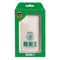 Funda para Xiaomi Redmi Note 7 Pro Oficial del Rio Ave FC Escudo Leather Case Negra - Licencia Oficial del Rio Ave FC