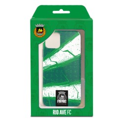 Funda para Xiaomi Redmi Note 10S Oficial del Rio Ave FC Escudo Leather Case Negra - Licencia Oficial del Rio Ave FC