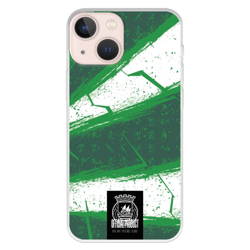 Funda para iPhone XS Oficial del Rio Ave FC Líneas Verdes y Blancas - Licencia Oficial del Rio Ave FC