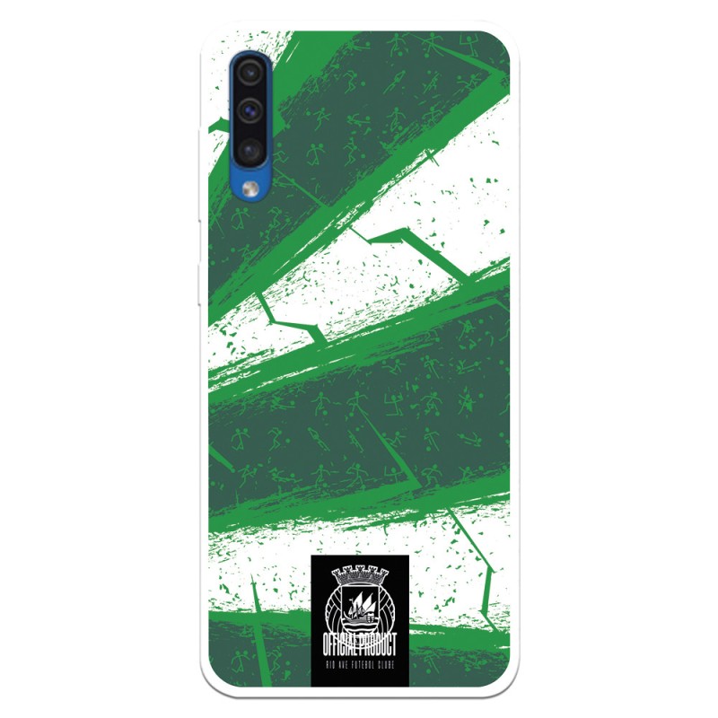 Funda para Xiaomi Mi 8 Pro Oficial del Rio Ave FC Líneas Verdes y Blancas - Licencia Oficial del Rio Ave FC