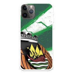 Funda para Xiaomi Poco M4 Pro 5G Oficial del Rio Ave FC Líneas Verdes y Blancas - Licencia Oficial del Rio Ave FC