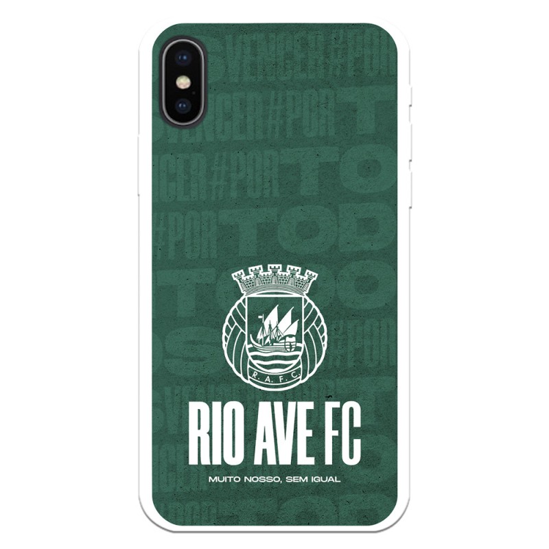 Funda para Xiaomi Redmi Note 10S Oficial del Rio Ave FC Escudo Fondo Verde y Blanco - Licencia Oficial del Rio Ave FC