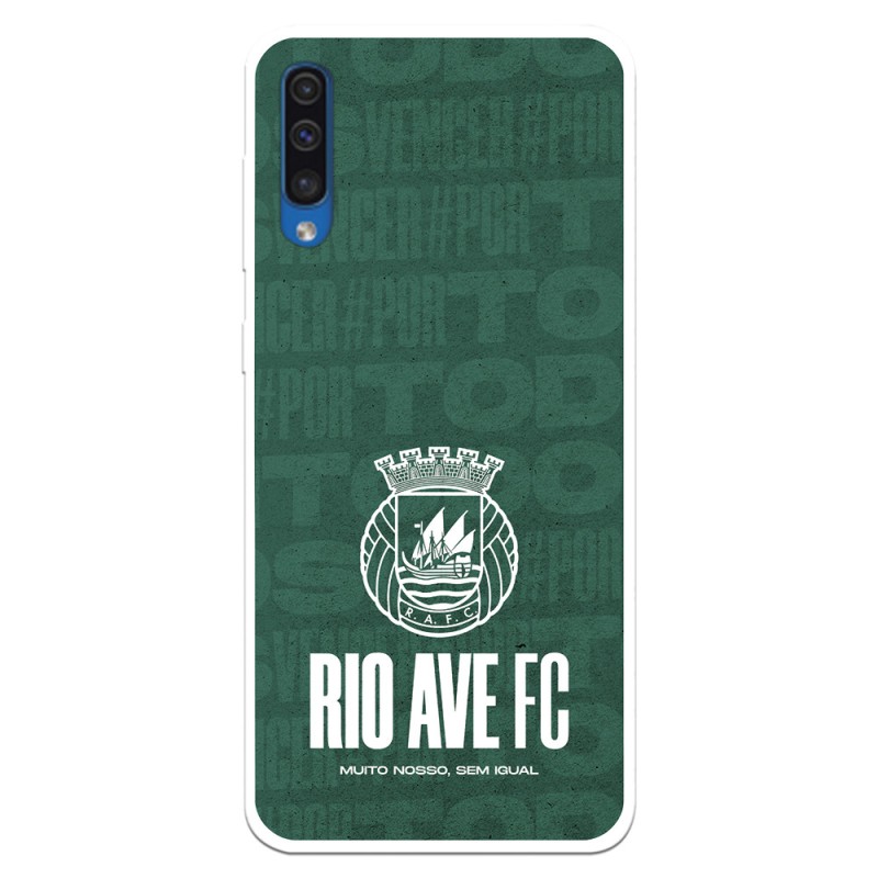 Funda para Xiaomi Mi 8 Pro Oficial del Rio Ave FC Escudo Blanco - Licencia Oficial del Rio Ave FC