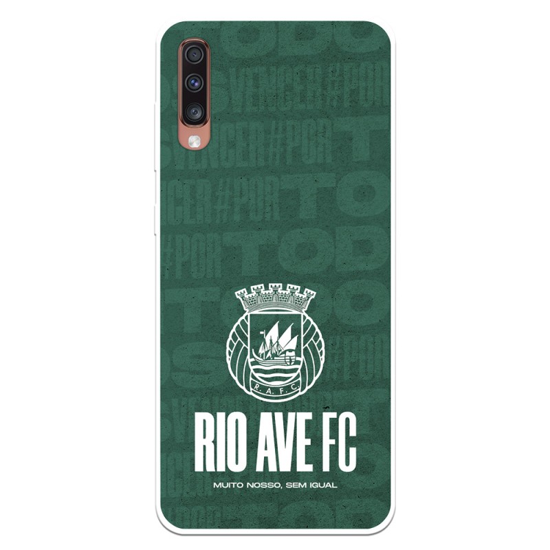 Funda para Honor 10 Lite Oficial del Rio Ave FC Escudo Blanco - Licencia Oficial del Rio Ave FC