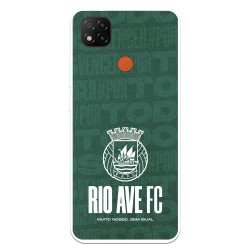 Funda para Xiaomi Redmi Note 9 Pro Oficial del Rio Ave FC Escudo Blanco - Licencia Oficial del Rio Ave FC