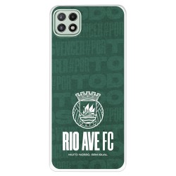 Funda para Samsung Galaxy M12 Oficial del Rio Ave FC Escudo Blanco - Licencia Oficial del Rio Ave FC